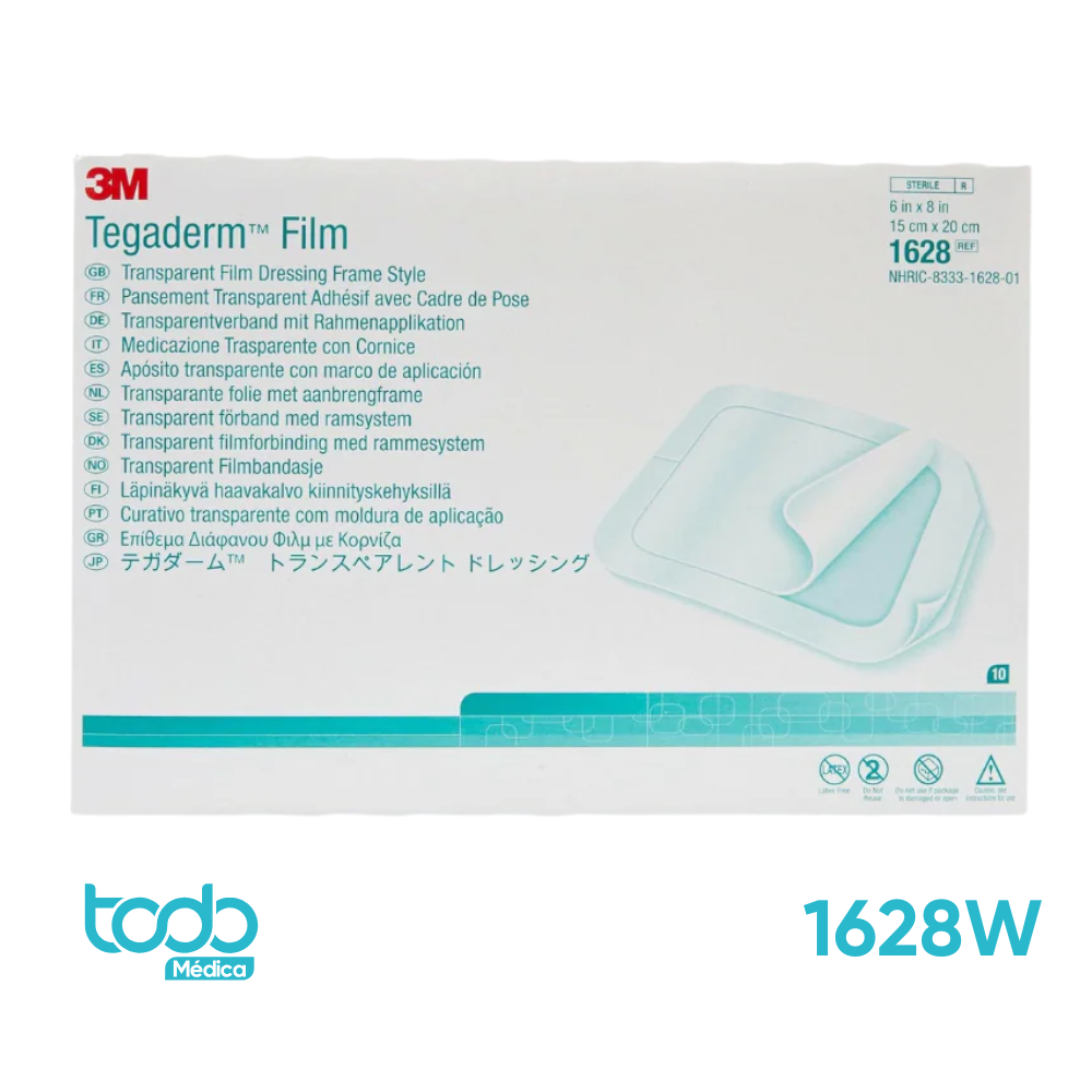 Apósito Transparente Tegaderm 15x20 cm – Caja con 10 Unidades