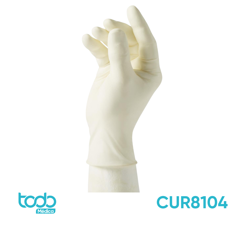 Guante de Látex sin Polvo Texturizado – Talla S (Caja con 100 unidades)