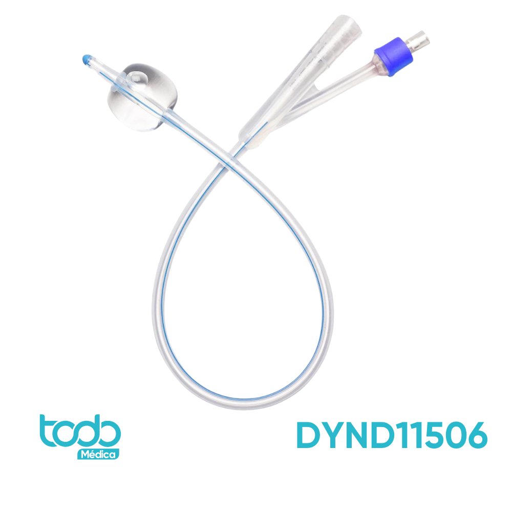 Sonda Foley de Silicón de 2 Vías – 24FR – 5cc – Libre de Látex