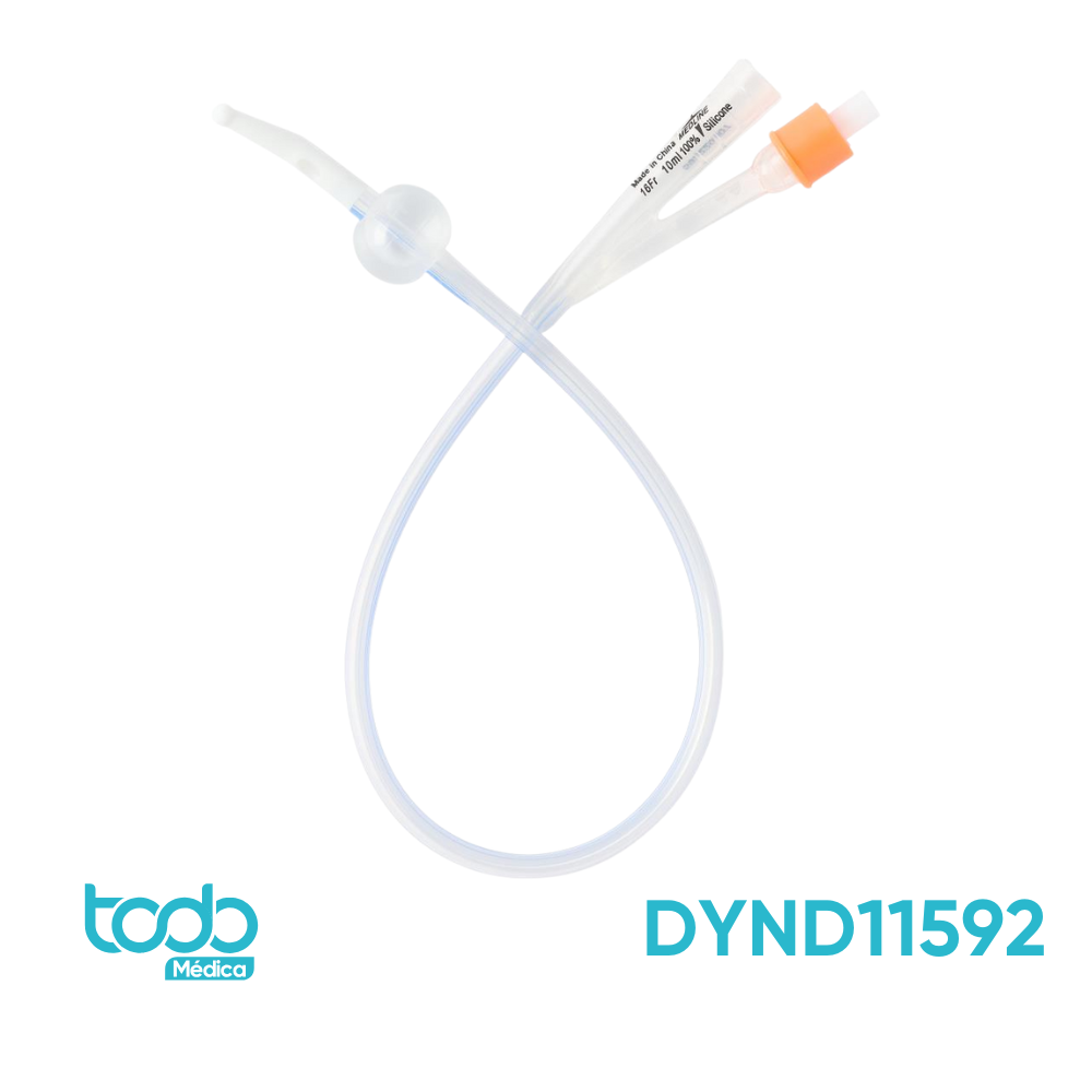 Sonda Foley de Silicón 2 Vías con Punta Flexible – 16 FR, 10 cc