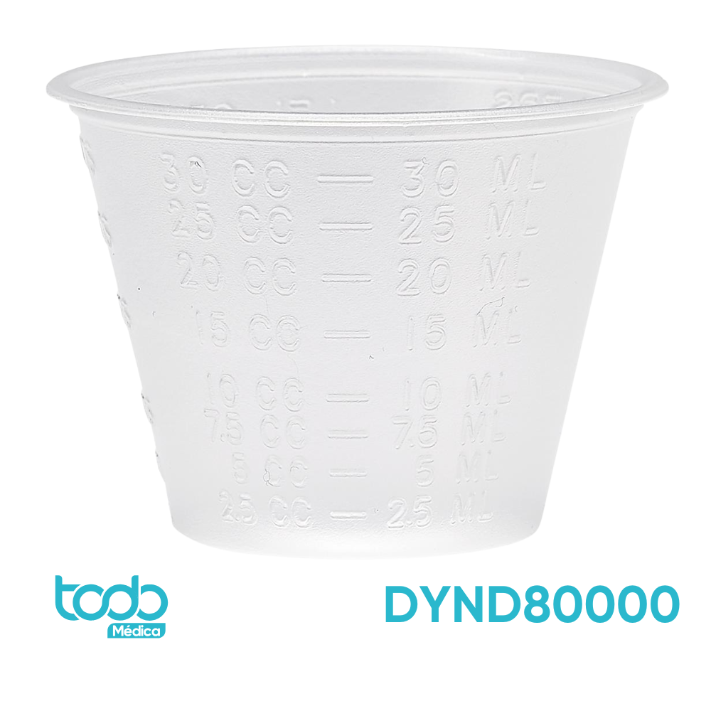 Copa Medicinal Graduada – 1 Onza (29.5 ml) – Paquete de 100 Unidades