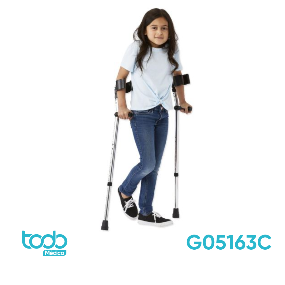 Muleta de Antebrazo Infantil Medline de Aluminio – CJ1 (Código G05163)