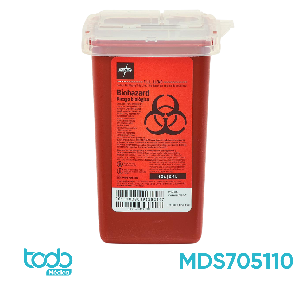 Contenedor para Desechos Infecciosos de 1 Litro