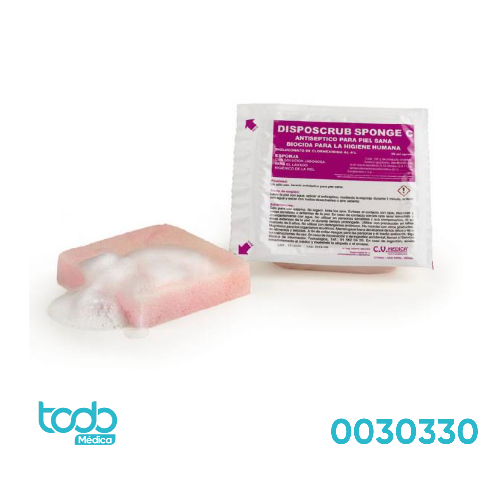 Esponja Antiséptica DISPOSCRUB con Clorhexidina al 4%