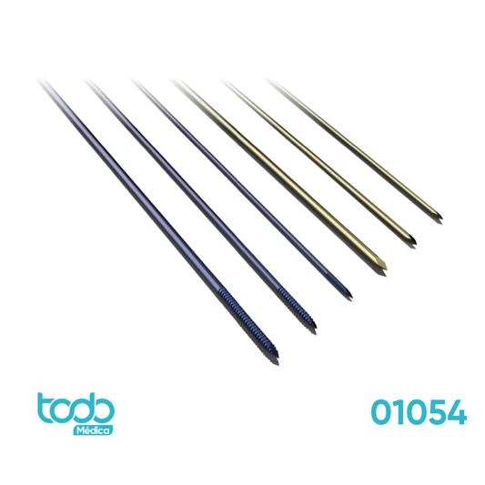 Alambres de Kirschner (K-Wire) Imex Ortopédicos – 0.054" x 9" – Pack de 6 Unidades