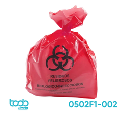 Bolsa Roja para Desechos Infecciosos Mediana 50 cm x 60 cm – Unidad Autoclavable