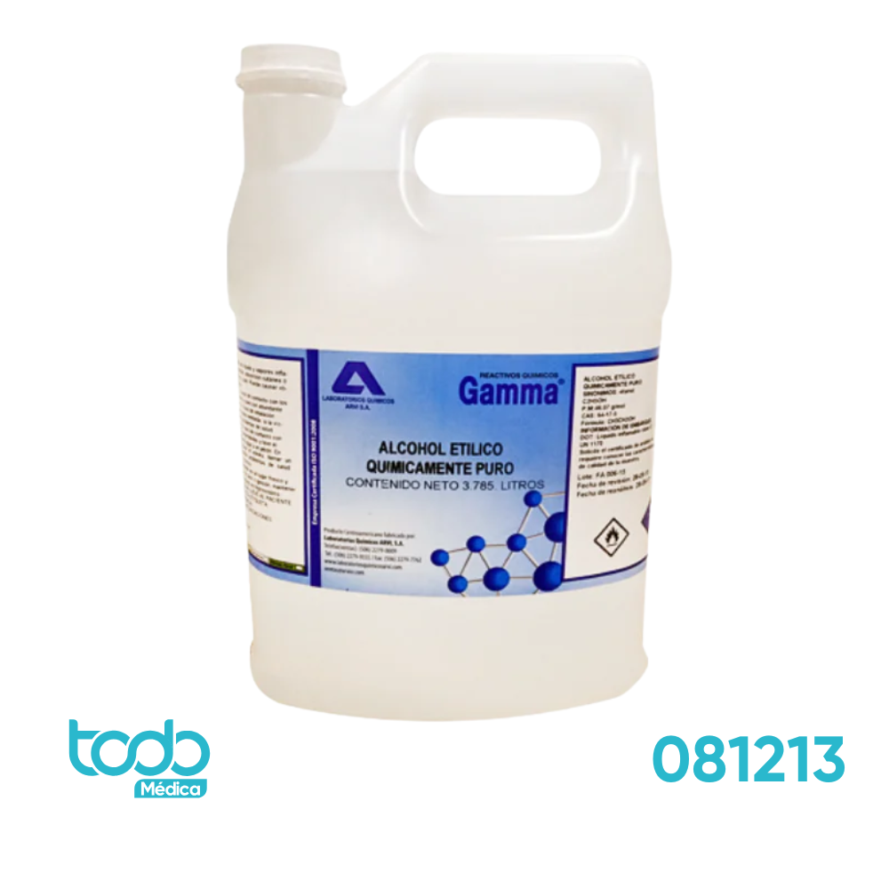 Alcohol Etanol Absoluto ARVI Químicamente Puro 100% – Galón