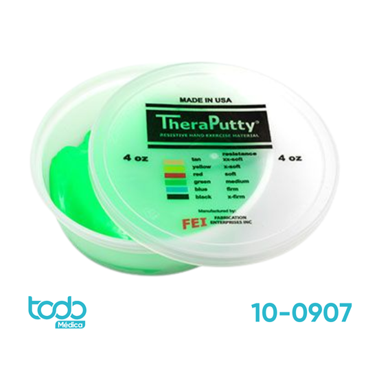 Plasticina Theraputty Verde 4oz - Resistencia Moderada