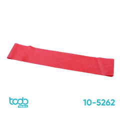 Banda Elástica Cando Cerrada Roja – Resistencia Leve – 38cm
