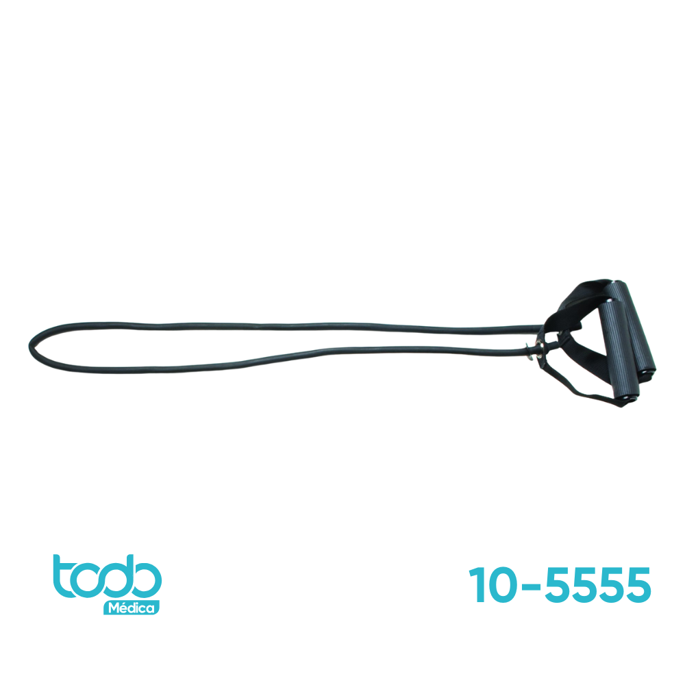 Banda de Tubo Cando con Agarraderas para Ejercicio – Negro 36"