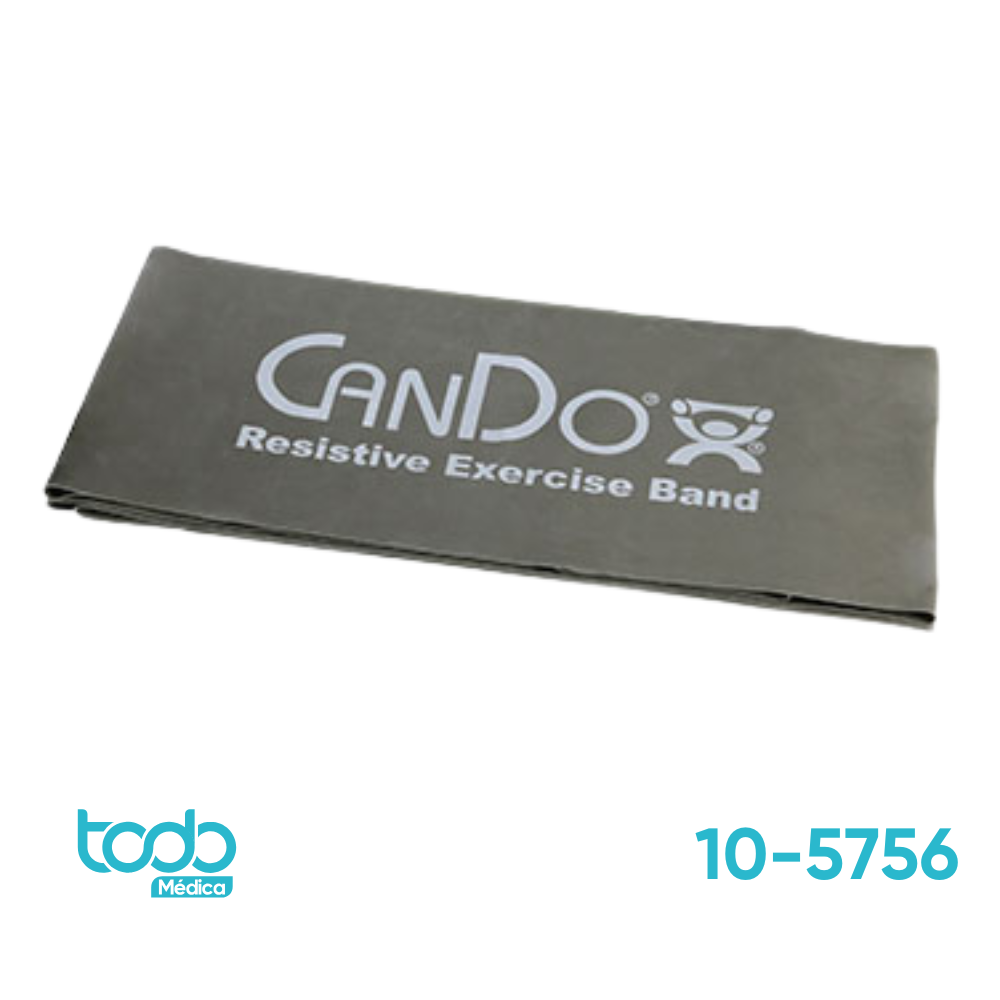 Banda Elástica Cando L/Láttex Plateada – Resistencia XX-Fuerte 121 cm