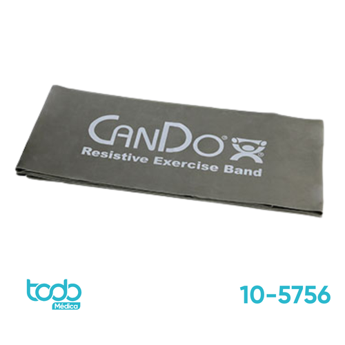 Banda Elástica Cando L/Láttex Plateada – Resistencia XX-Fuerte 121 cm