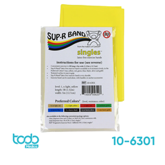Banda Elástica SUP-R Band L/Láttex Amarilla – Resistencia Leve 152 cm