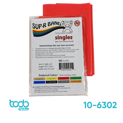 Banda Elástica SUP-R Band L/Láttex Roja – Resistencia Leve 152 cm