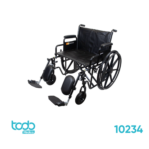 Silla de Ruedas Bariátrica Bari+Max 24" x 18" – Capacidad 500 lb