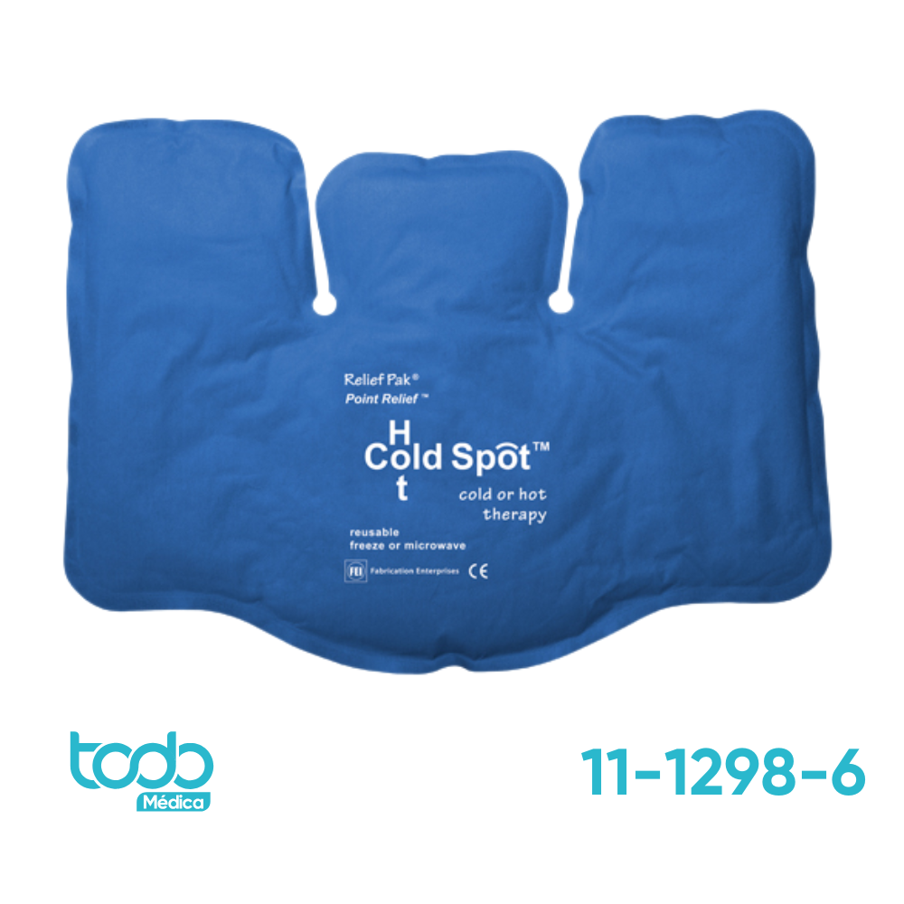 Compresa Relief Pack Fría/Caliente Reutilizable Azul para Cuello y Hombros – 8x16"