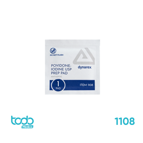 Almohadilla Antiséptica con Povidona Yodada al 10% – Caja x 100