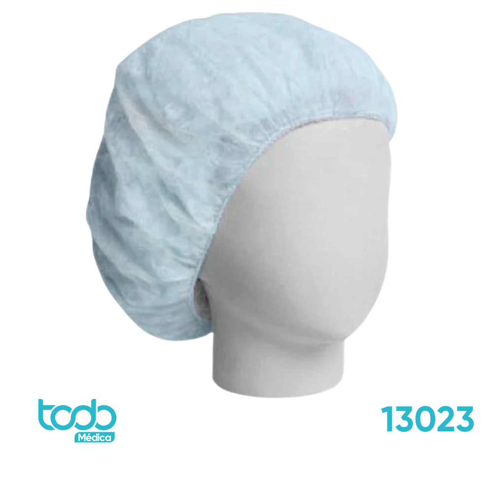 Gorro Desechable Tipo Hongo – Color Blanco, Paquete de 100 Unidades