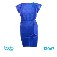 Bata para Paciente Dynarex – Azul/Celeste S/Mangas – Paquete de 10