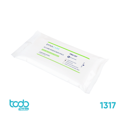 Toallas Húmedas para Baño de Paciente 8" x 8" – Paquete x 8