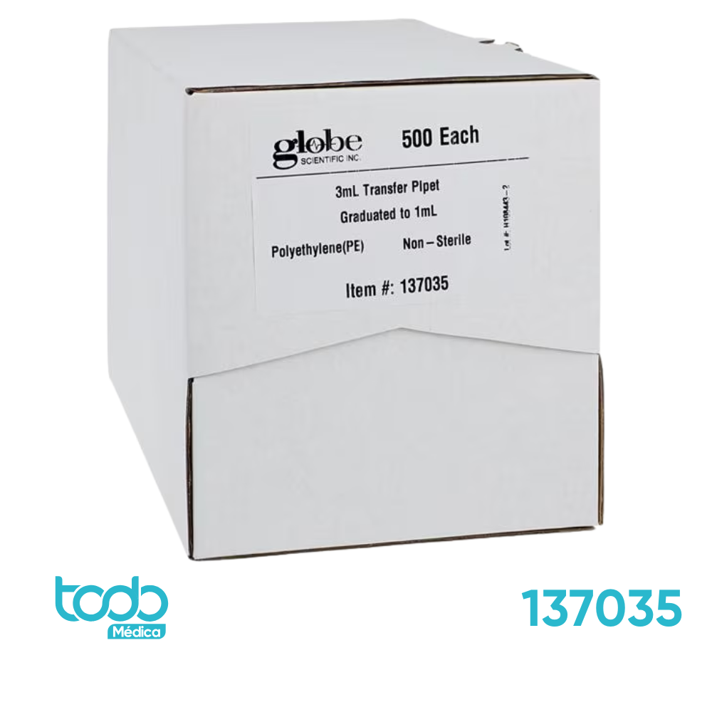 Pipeta Globe de Polietileno para Transferencia – 3.0 ml
