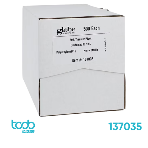 Pipeta Globe de Polietileno para Transferencia – 3.0 ml