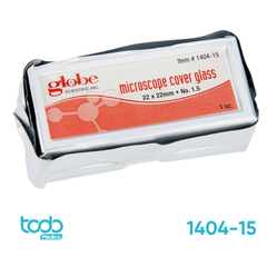 Cubreobjeto Globe 22x22mm #1.5 Grosor 1onz PKT148