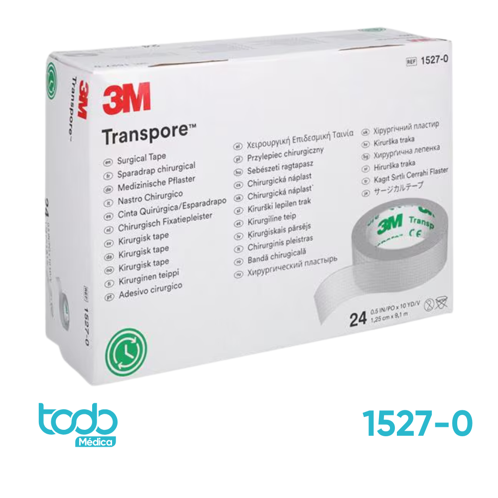 Cinta Transparente Transpore Nexcare 3M – 1/2"