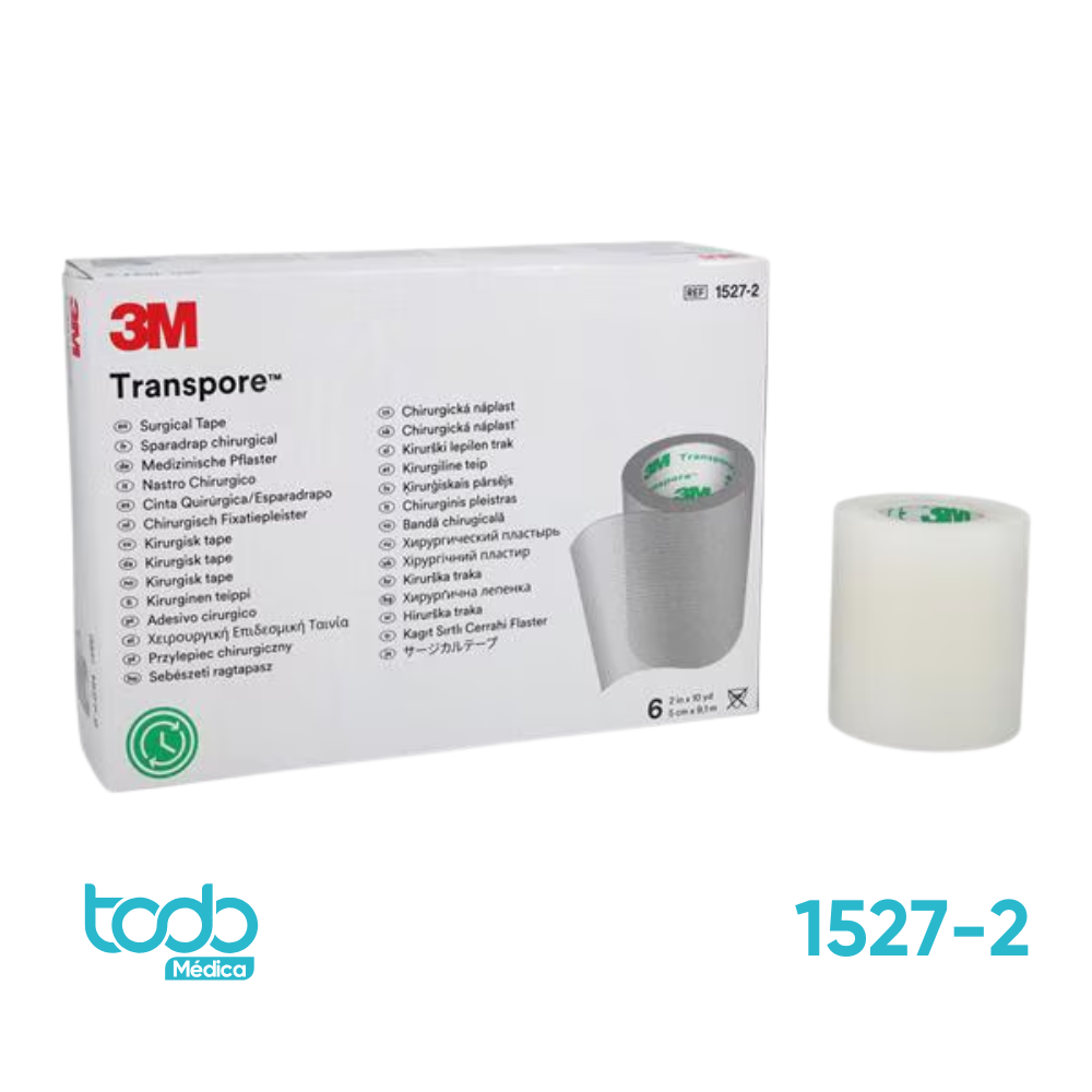 Cinta Transparente Transpore Nexcare 3M 2" – Cinta Adhesiva Médica