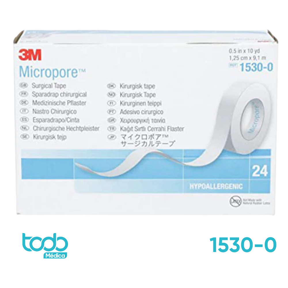 Micropore Blanco 3M – 1/2" – Cinta Adhesiva Médica