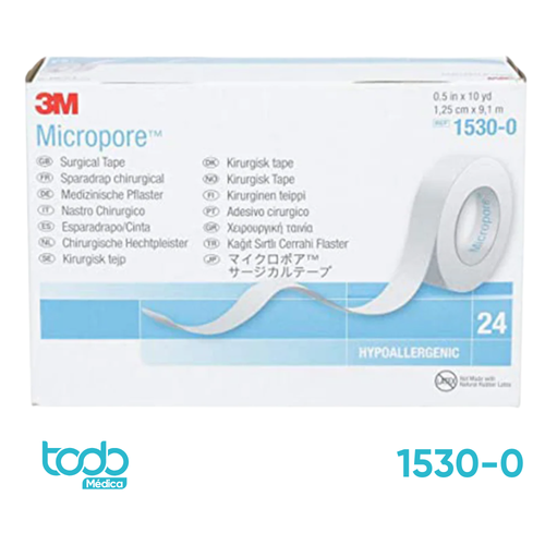 Micropore Blanco 3M – 1/2" – Cinta Adhesiva Médica