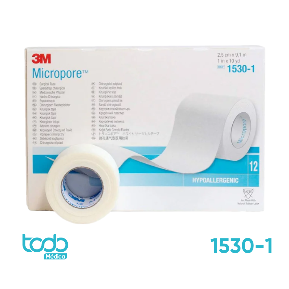 Micropore 1" Color Blanco – Cinta Adhesiva Médica