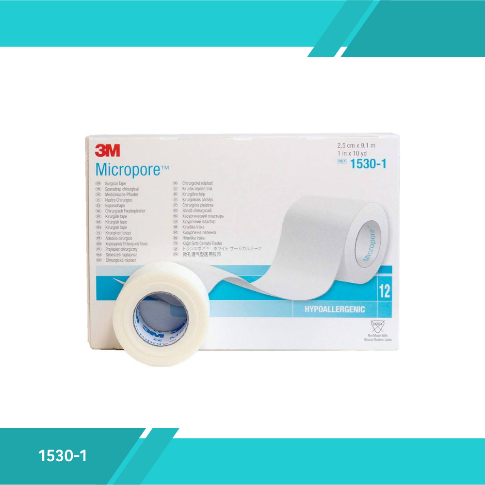 MICROPORE COLOR BLANCO DE 1