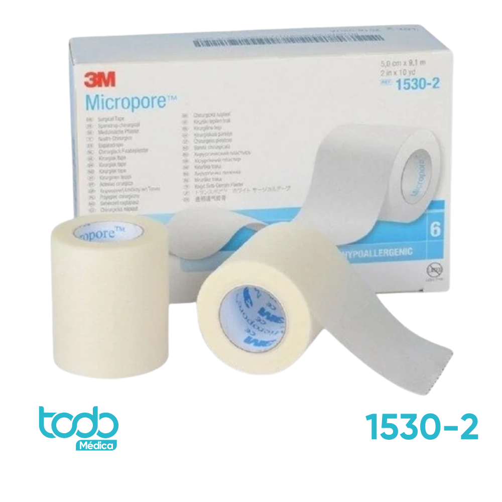 Micropore 2" Color Blanco – Cinta Adhesiva Médica
