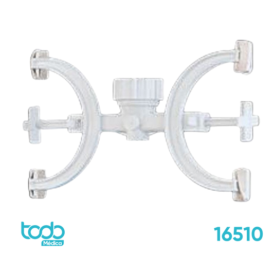 Pinza Brand para 2 Buretas Blanca