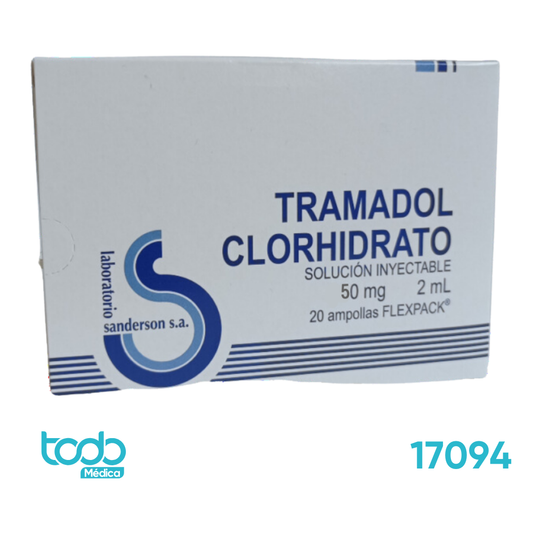 Tramadol Clorhidrato Sanderson 50mg/1ml 2ml Amp