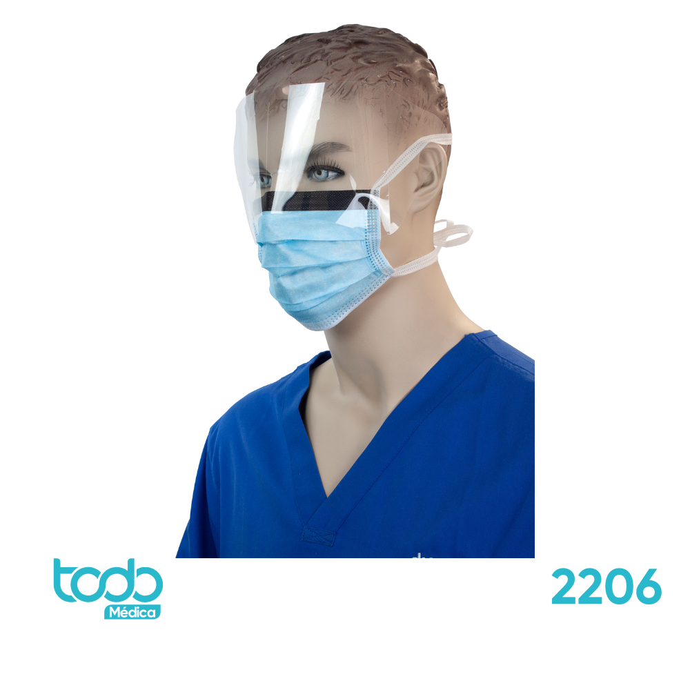 Mascarilla de 4 Tiras con Visera