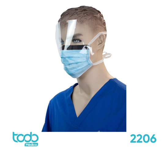 Mascarilla de 4 Tiras con Visera