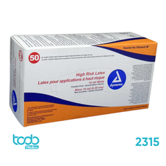 Guante Dynarex Látex Alto Riesgo L/Polvo 1mil Talla S CJ50