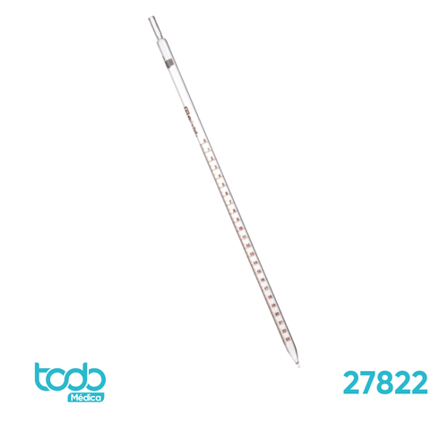 Pipeta Brand Graduada División 0,1 mL 5 mL – Caja de 12 Unidades