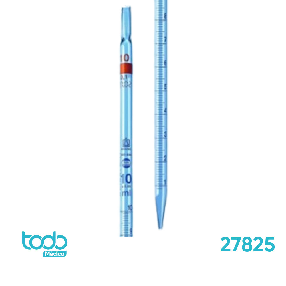 Pipeta Brand Graduada División 0,1 mL 25 mL – Caja de 6 Unidades