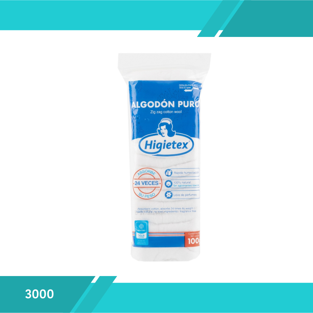 ALGODÓN HIDRÓFILO DE 100 GRAMOS