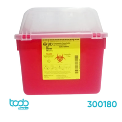 Contenedor BD Rojo para Desechos Punzocortantes – 2 Galones
