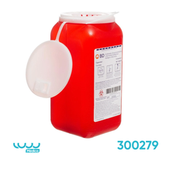 Contenedor BD Rojo para Desechos Punzocortantes 1.4 Litros
