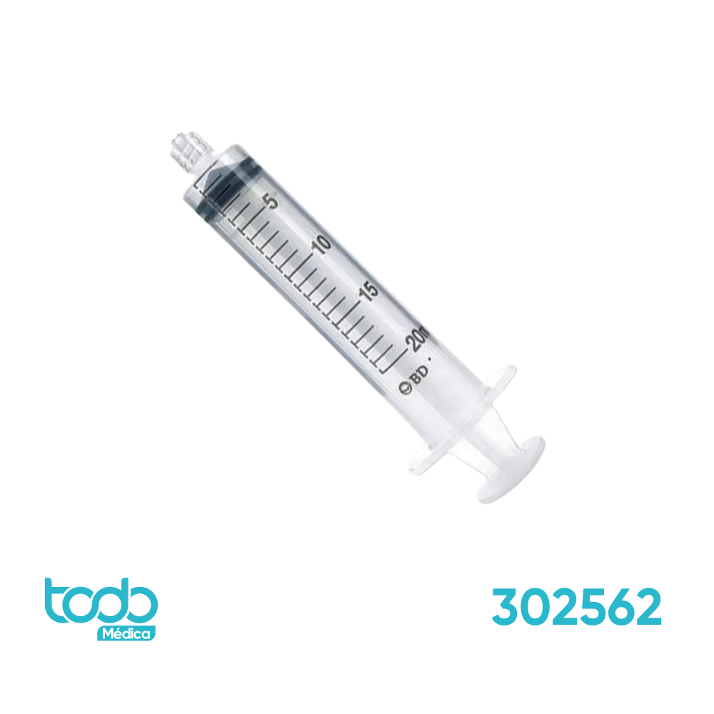 Jeringa BD Luer-Lock de 20 cc – Caja con 50 Unidades
