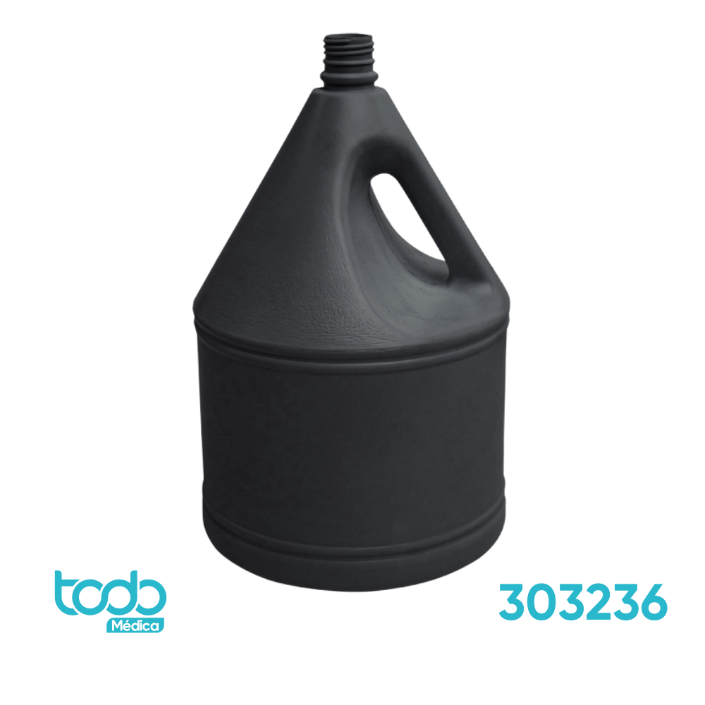 Frasco Tipo Galón J Negro Polietileno 150GR C/Tapa 38 400