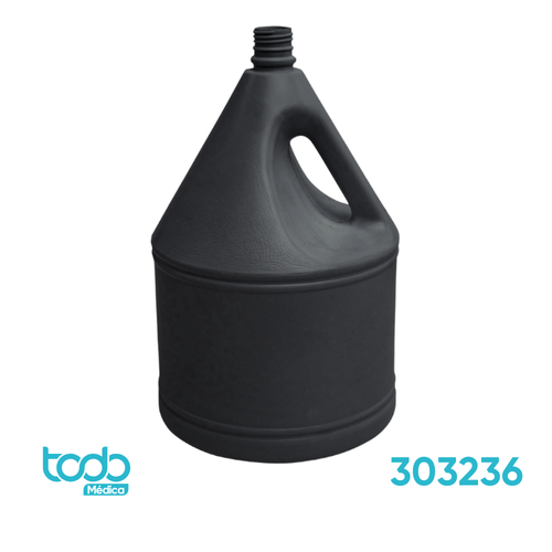 Frasco Tipo Galón J Negro Polietileno 150GR C/Tapa 38 400