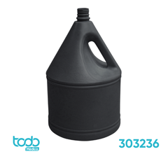 Frasco Tipo Galón J Negro Polietileno 150GR C/Tapa 38 400