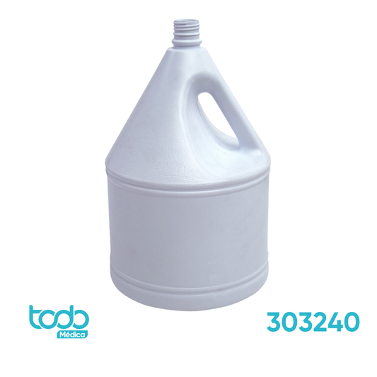 Frasco Tipo Galón J Blanco Polietileno 150GR C/Tapa 38 400