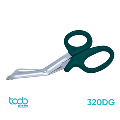 Tijera ADC para Vendaje Acero Inoxidable Autoclave Verde Oscuro 18CM